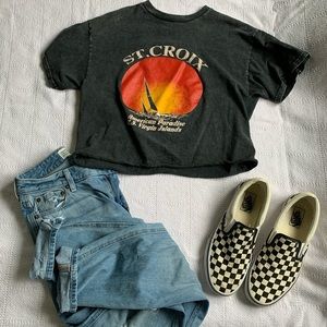 St. Croix Crop- Tee Vintage